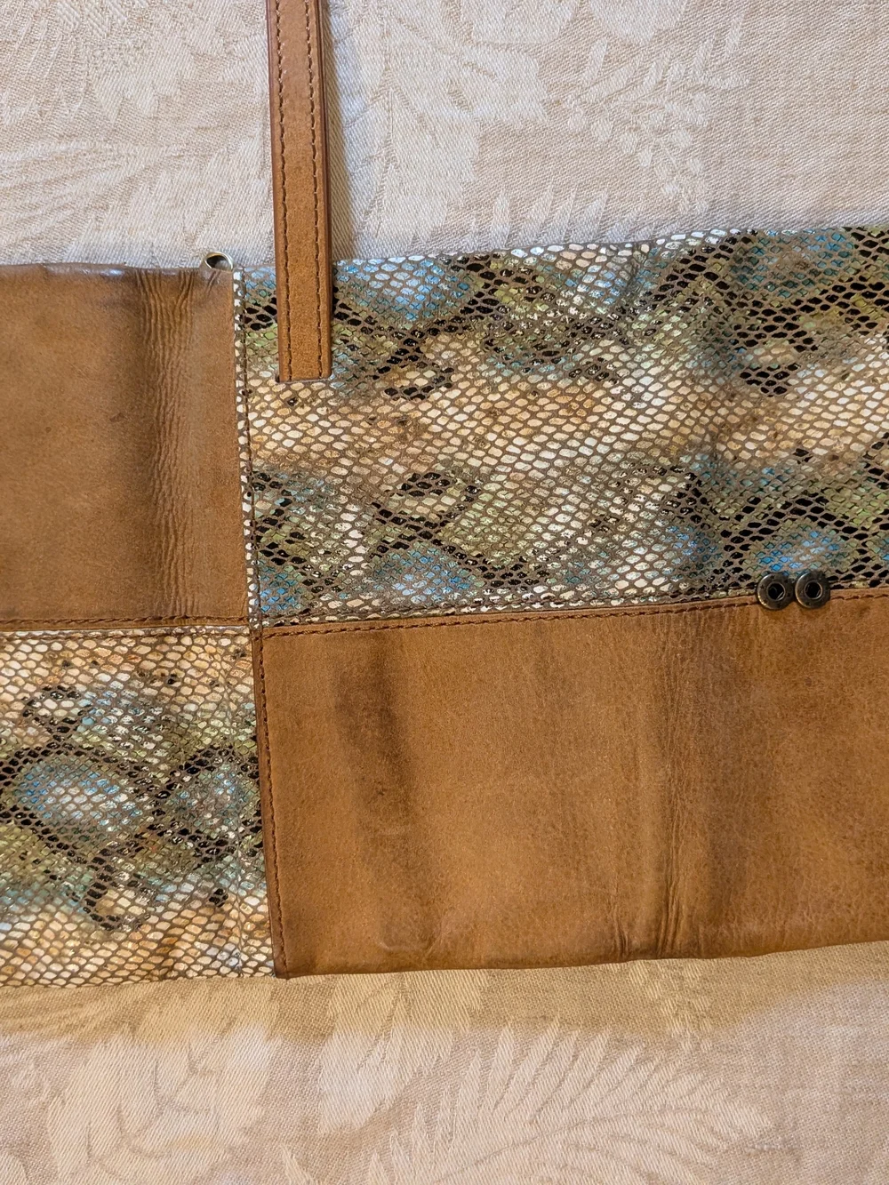 HOBO Leather Interior Tag in Warm Tan